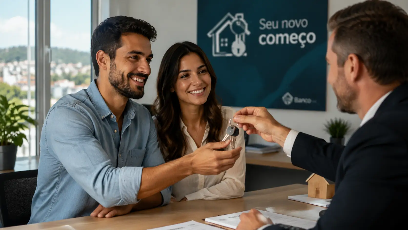 Chaves de imóvel com conceito de financiamento sem entrada no Brasil 2026